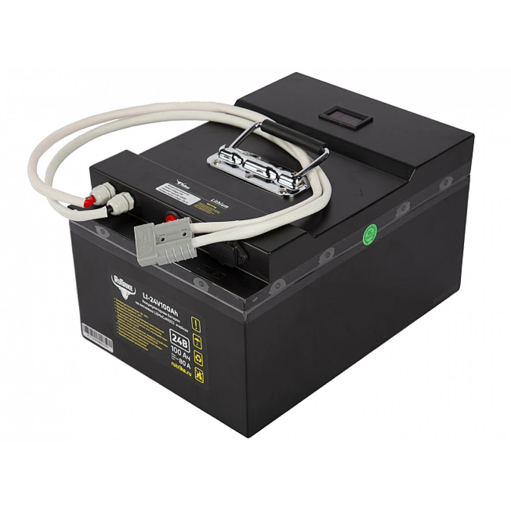 Литиевый тяговый аккумулятор RuTrike (18650 MnCoNi) 24V100A/H 2